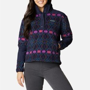 Columbia Benton Springs Cropped Fleece Pullover Aztec Print